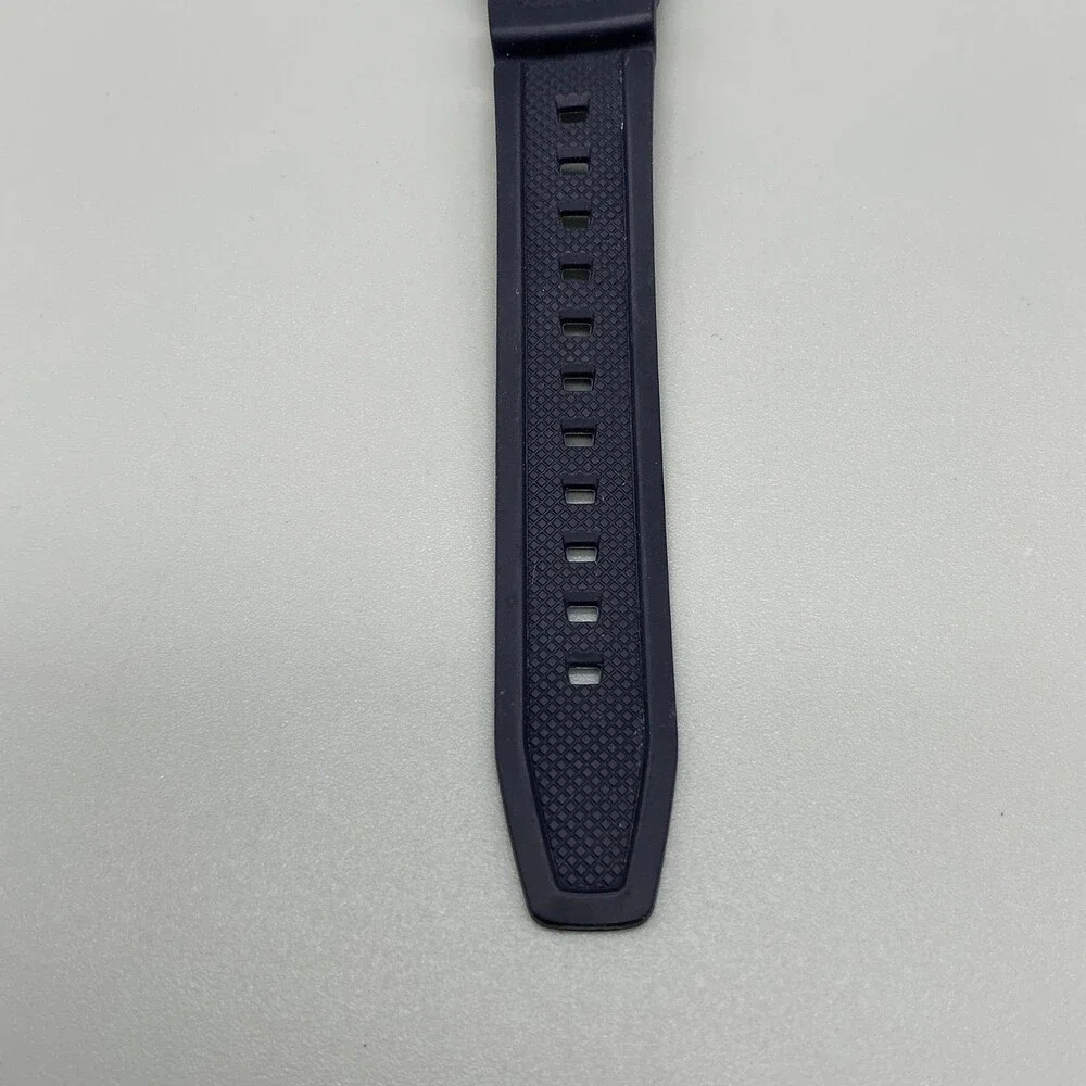 Casio W-218H Mens Watch 43mm Gray Digital Blue 50M Illuminator Alarm Chronograph